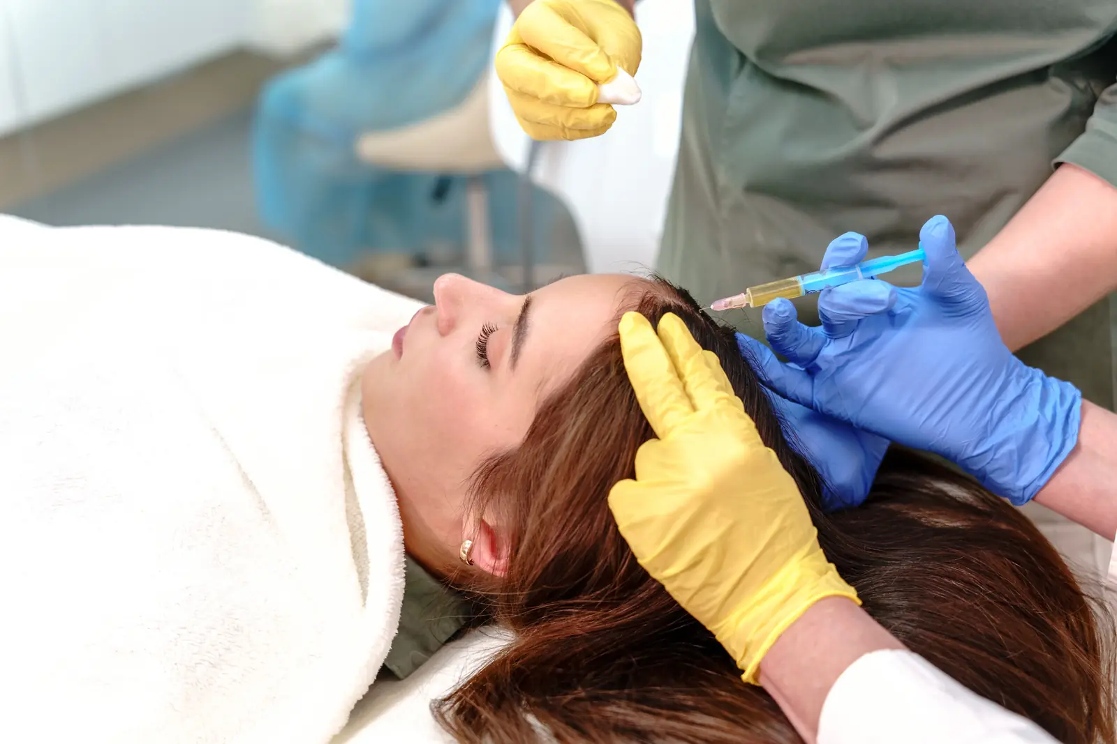 Exosome hair treatment session at Aevum Health, Goregaon West, Mumbai