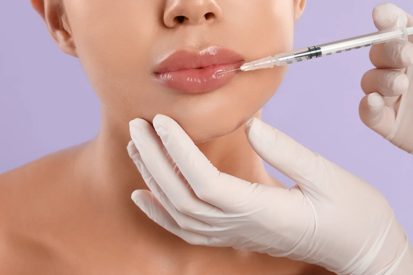 Lip enhancement and cheek contouring