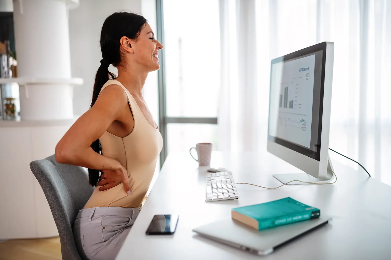 Stretching support for elderly with stiff joints and limited movement